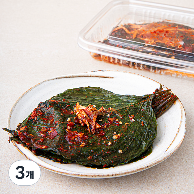 식탁위의사계 생깻잎 장아찌, 120g, 3개