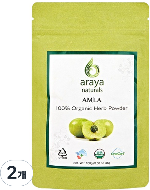 아라야 Naturals 헤나, 2개, 암라