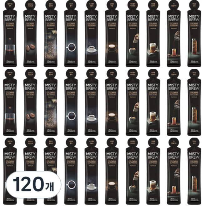 미스티브루 콜롬비아 수프리모 스틱 더치커피, 25ml, 1개입, 120개