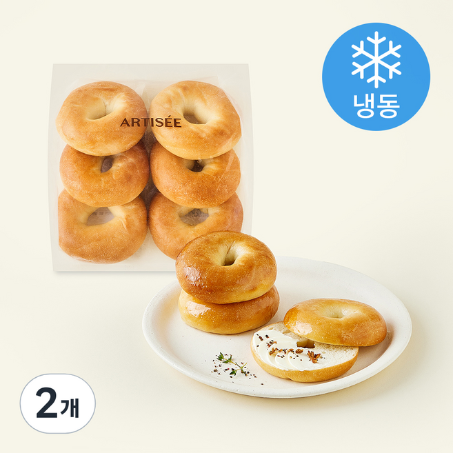 아티제 미니 버터베이글 6개입 (냉동), 300g, 2개