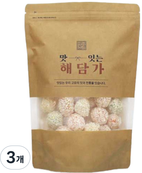 해담한과 방울유과, 3개, 100g