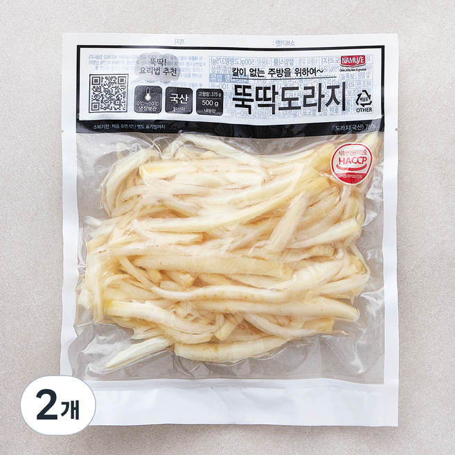 나무새 뚝딱도라지, 500g, 2개