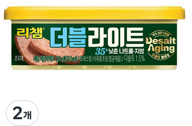 리챔 더블라이트, 120g, 2개