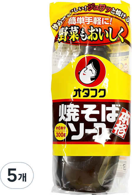 오타후쿠 야키소바 소스, 300g, 5개