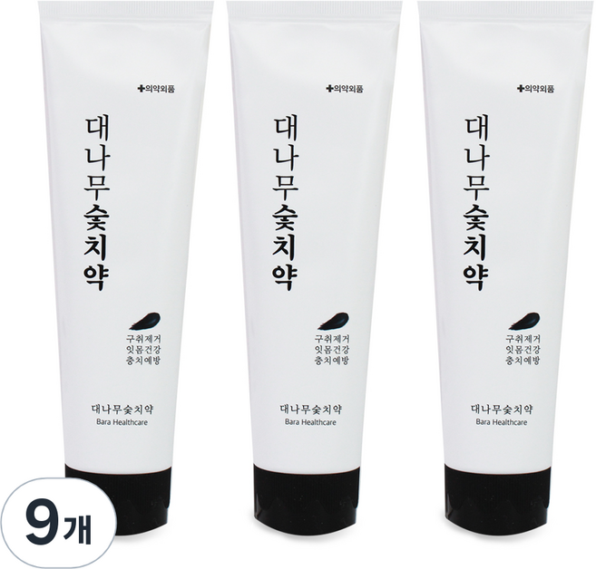 닥터이엘 대나무 숯치약, 9개, 120g