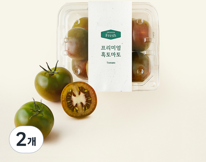 프리미엄 흑토마토, 500g, 2개