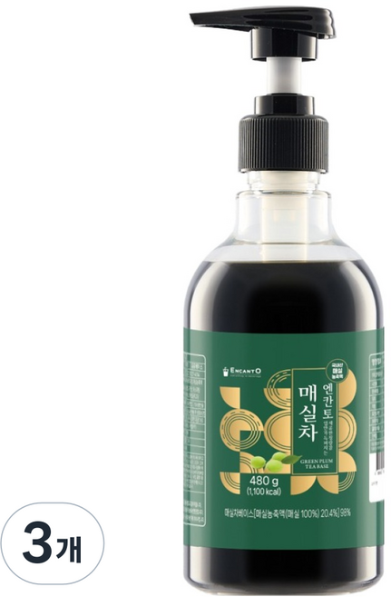 ENCANTO 梅子茶濃縮液, 480g, 2個