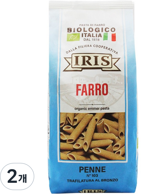 義大利 IRIS 有機法老麥筆管麵, 500g, 2個