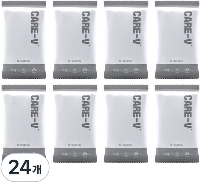 하이독 강아지 케어브이 냉동 사료, 카딕프, 50g, 24개