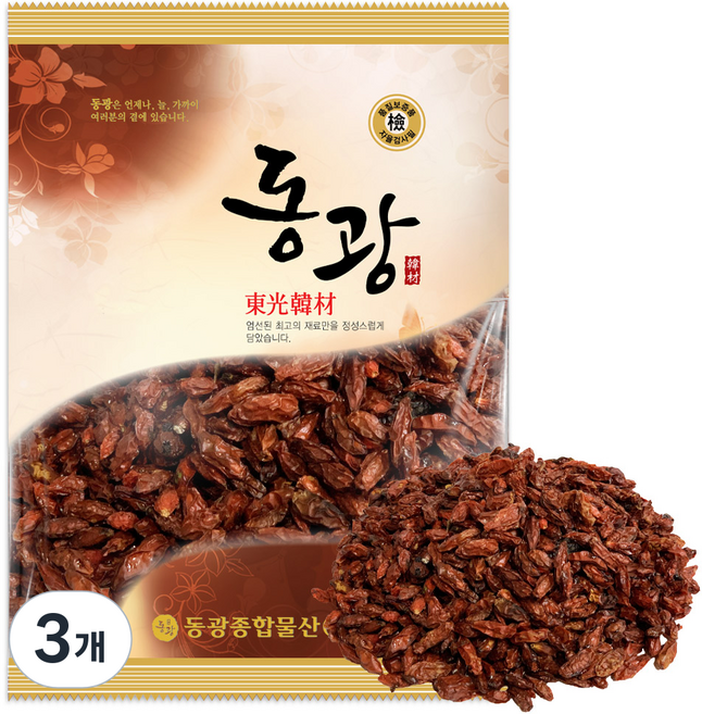 동광한방몰 국내산 청양 건 구기자, 100g, 3개