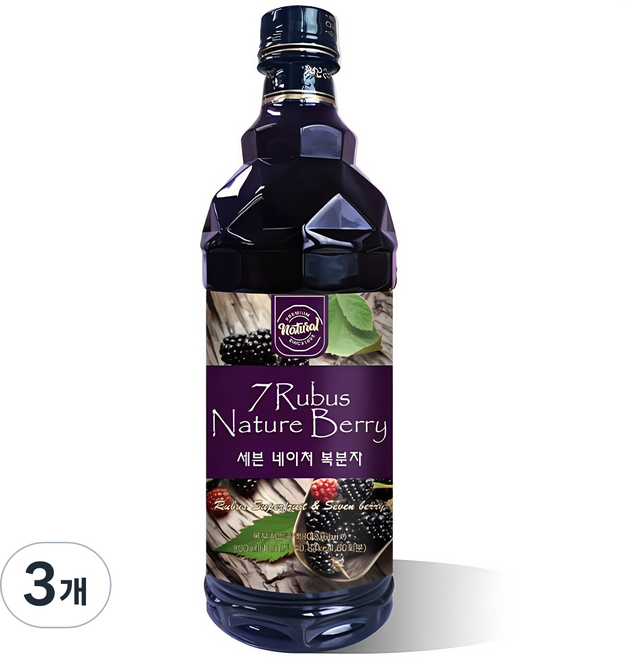 조은약초 세븐 복분자 청, 900ml, 3개