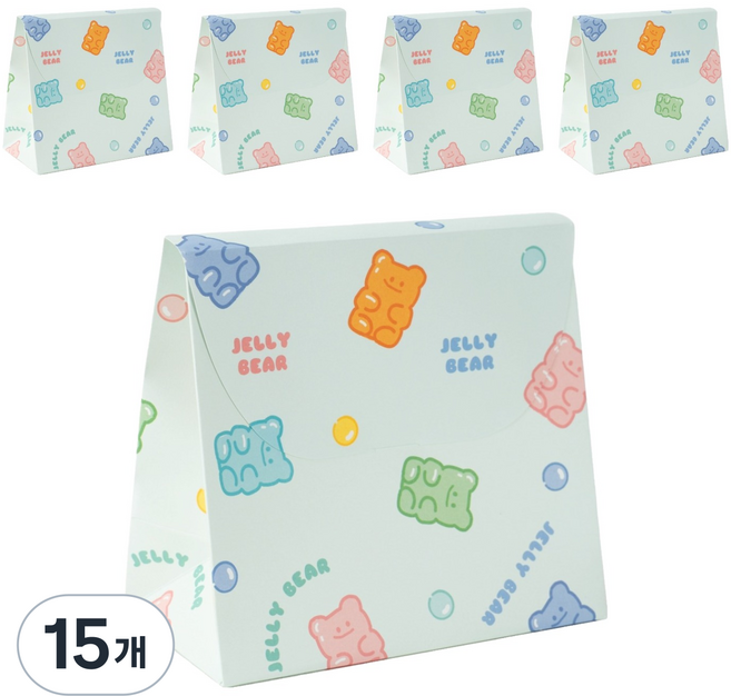 munid Grace 軟糖熊紙袋, 15個, 薄荷綠