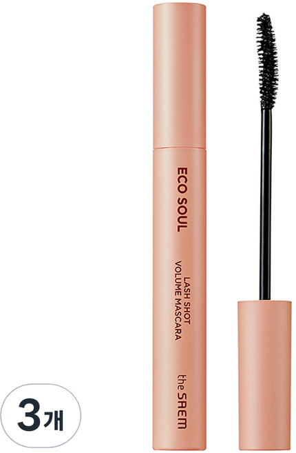 더샘 에코 소울 래쉬 샷 마스카라, 3개, 볼륨