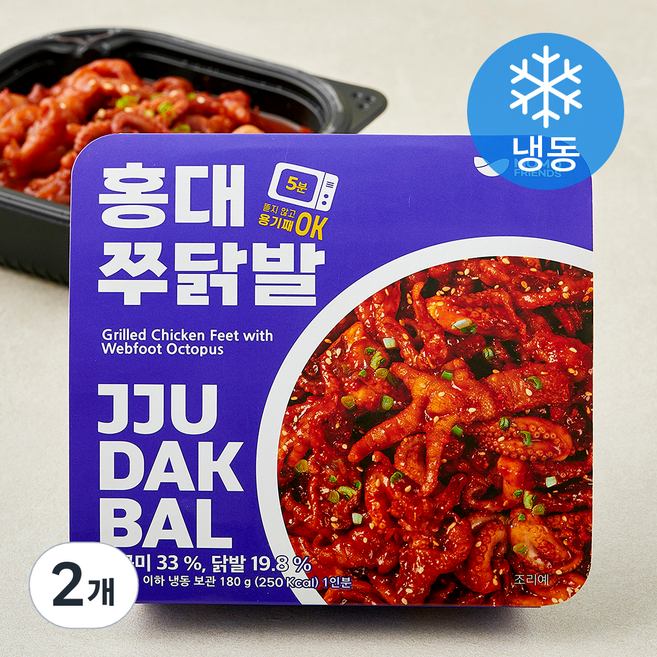 홍대 쭈닭발 (냉동), 180g, 2개