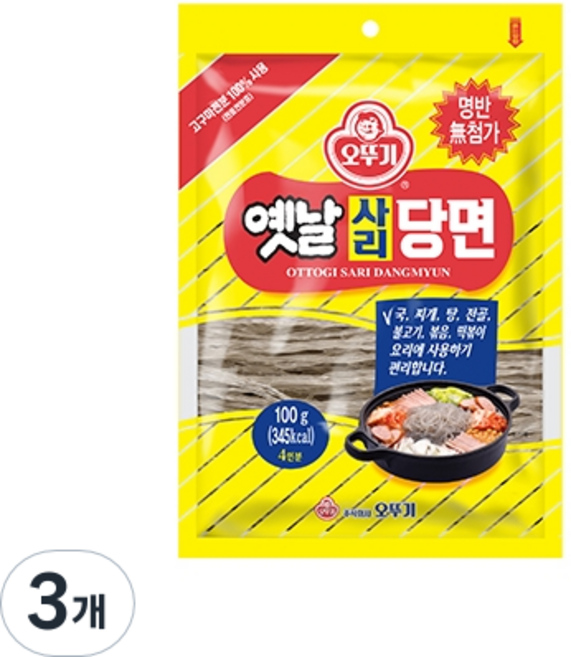오뚜기옛날 사리당면, 100g, 3개