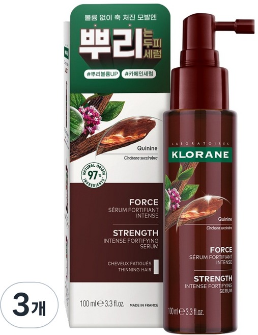 클로란 퀴닌 두피 안티에이징 앰플 세럼, 100ml, 3개