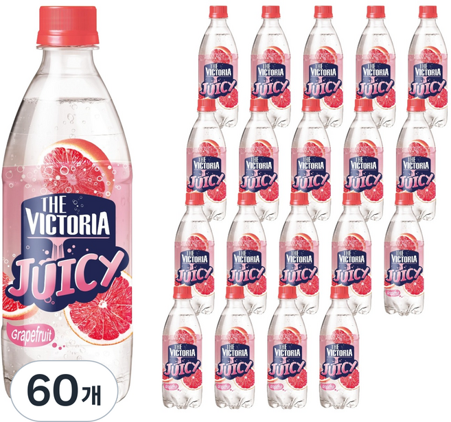 웅진빅토리아 더빅토리아 쥬시 자몽, 500ml, 60개