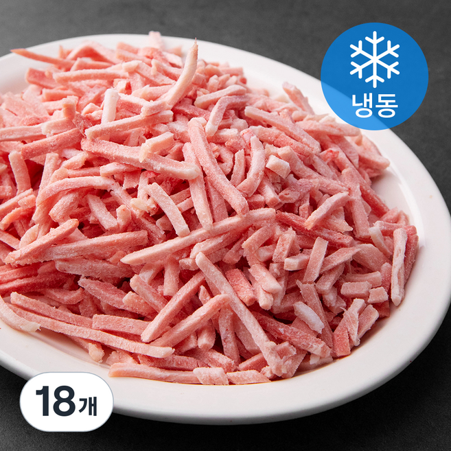 사조프레시미트 국내산 돈후지 채용 5 x 0.5 x 0.5 cm (냉동), 1kg, 18개