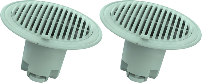 防臭排水孔蓋2件組, 綠色