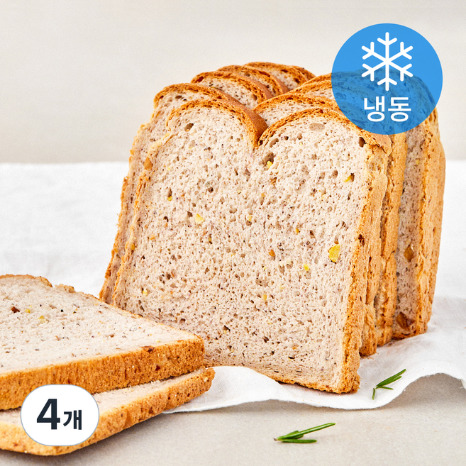 야미요밀 정성가득 채식 곡물든든 쌀식빵 (냉동), 460g, 4개