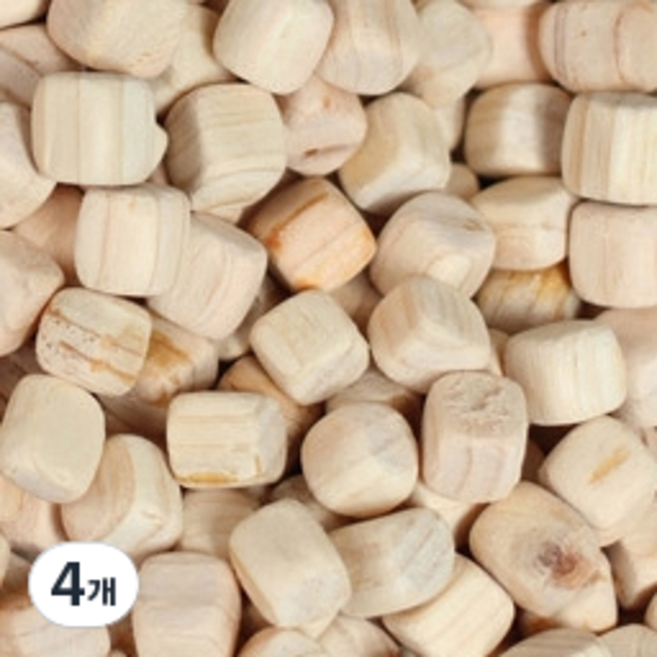 제이준편백 편백나무 사각칩 본품, 1kg, 4개
