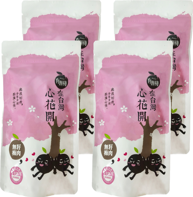 Plums 有顆梅 無籽梅肉, 4個, 55g