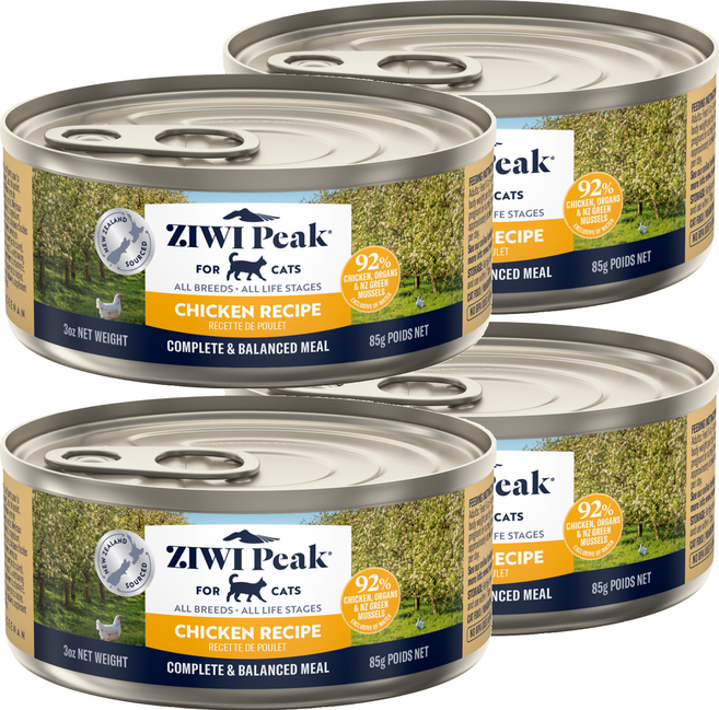 ZIWI Peak 滋益巔峰 貓用主食罐, 85g, 4個, 雞肉