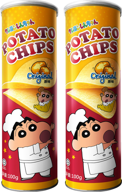 Shinchan 蠟筆小新 洋芋片 原味, 100g, 2個
