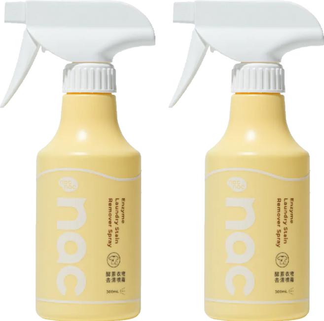 nac nac 酵素衣物去漬噴霧, 2個, 300ml