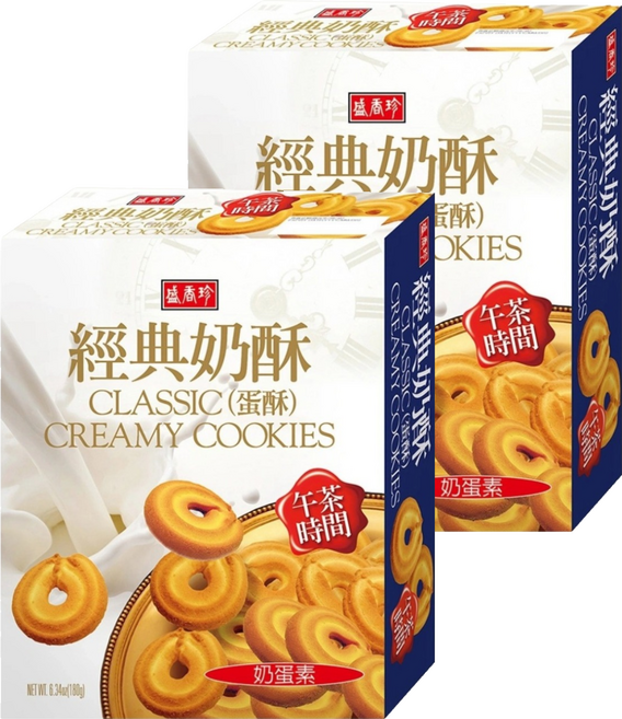 盛香珍 午茶時間經典奶酥, 180g, 2個