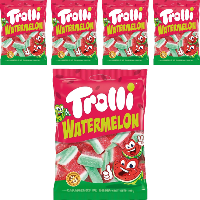 Trolli 多利軟糖 西瓜造型, 100g, 5個
