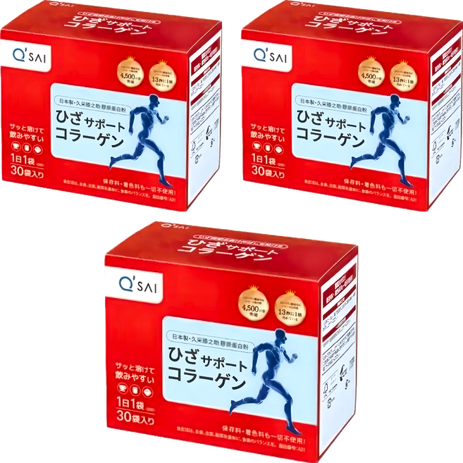 Q'SAI 久采 膠原蛋白粉隨身包 30包, 150g, 3盒