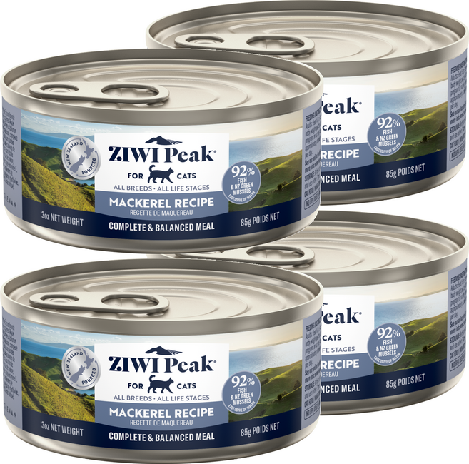 ZIWI Peak 滋益巔峰 貓用主食罐, 鯖魚, 85g, 4個