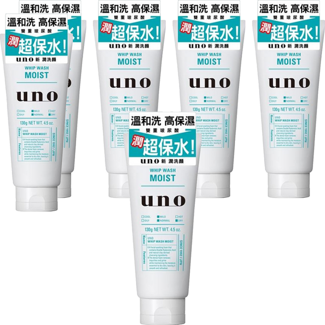 uno 新潤洗顏, 130g, 6個