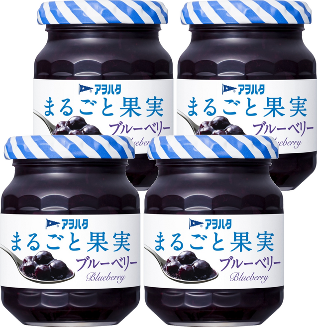 Aohata 藍莓果醬 無蔗糖, 125g, 4罐