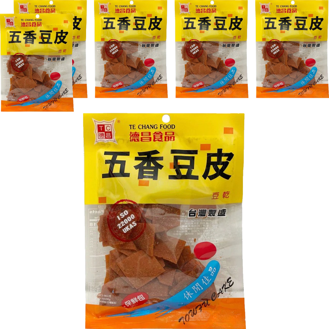 德昌 五香豆皮, 85g, 6包
