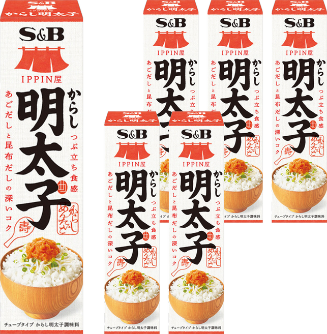S&B 愛思必 辣明太子風味醬, 38g, 6個