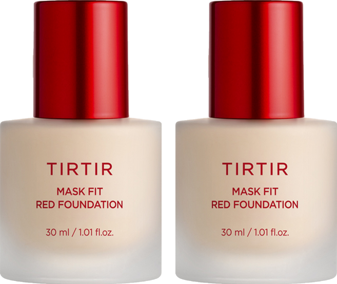 TIRTIR 持久定妝光彩粉底液 SPF40/PA++ 30ml, 22N 自然米膚, 2個
