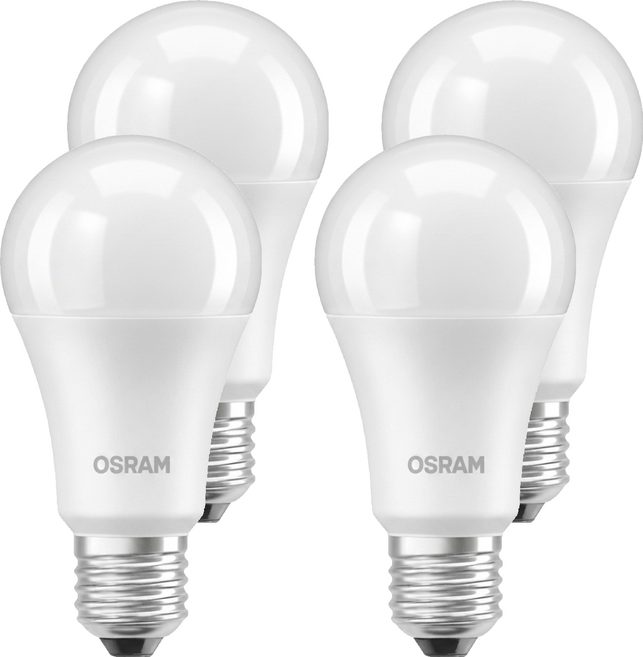 OSRAM 歐司朗 超廣角 LED 燈泡 G6 14W E27, 自然光 4000K, 4個
