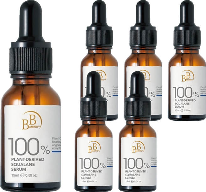 BB AMINO 科研 100%角鯊潤澤修復精華, 6個, 15ml
