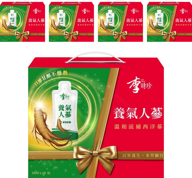 李時珍 養氣人蔘精華飲, 630ml, 5盒