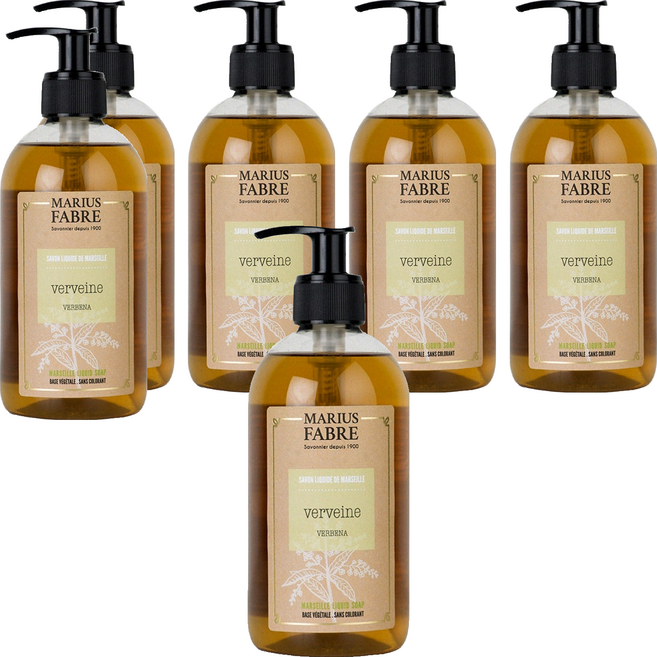 MARIUS FABRE 法鉑馬賽肥皂 香氛液體皂 馬鞭草, 400ml, 6瓶