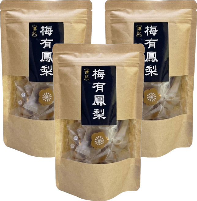 傳記 梅有鳳梨, 3個, 95g