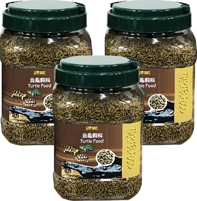 ISTA 伊士達 烏龜飼料 巴西龜 長尾龜 陸龜 I-329, 1000g, 3罐