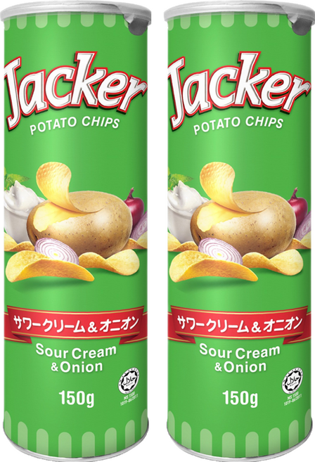 Jacker 日本版 傑可洋芋片 酸奶洋蔥味, 150g, 2個