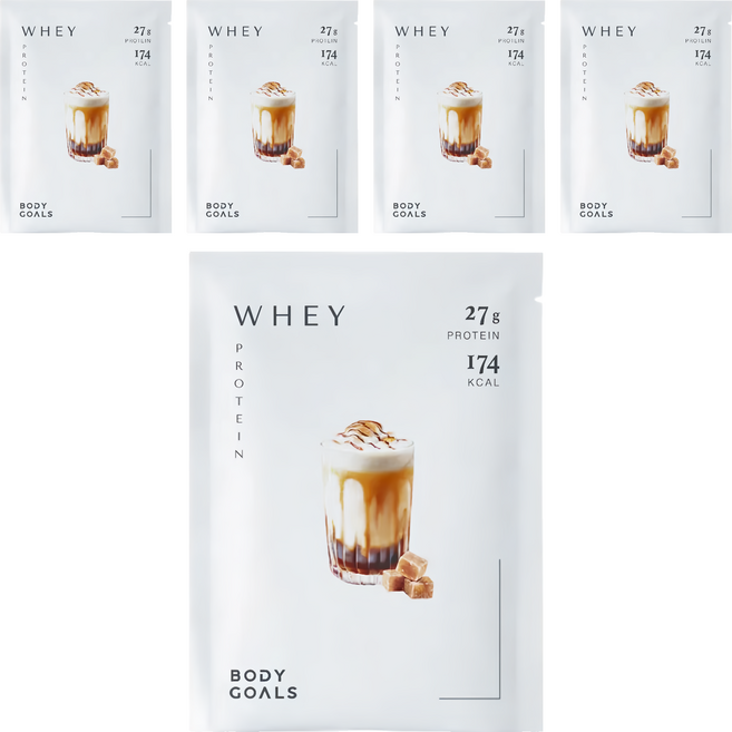 BODY GOALS 多效乳清蛋白飲Pro 隨手包 黑糖奶茶, 5個, 40g