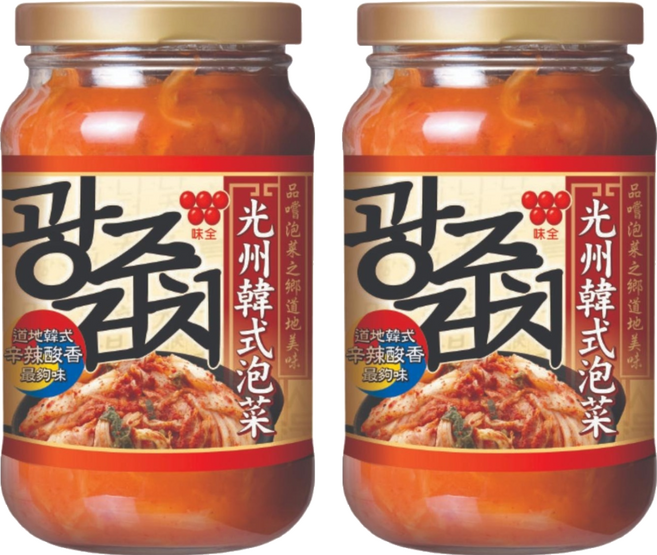 味全 光州韓式泡菜, 350g, 2個