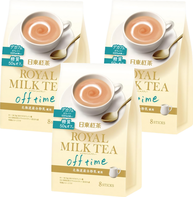 日東紅茶 off time 皇家奶茶, 9g, 8個裝, 3組