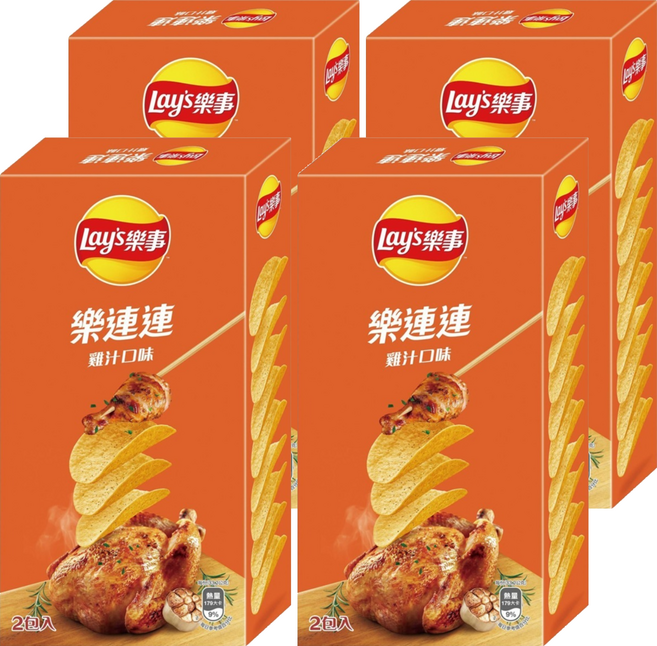 Lay's 樂事 經濟包雞汁口味洋芋片, 166g, 4個