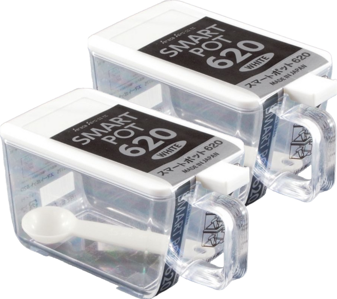 Sanada Seiko 調味盒 15.5 x 8.1 x 8cm 白色, 620ml, 2個